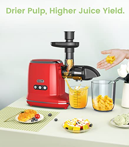 Slow Juicer, ORFELD Cold Press Juicer Easy to Clean With Brush, Juicer ...