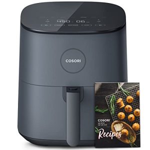 COSORI Air Fryer Pro LE 5-Qt, for Quick and Easy Meals, UP to 450℉, Quiet Operation, 85% Oil less, 130+ Exclusive Recipes, 9 Customizable Functions in 1, Compact, Dishwasher Safe, Gray