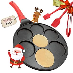 Pancake Griddle Pan – Silver Dollar Pancake Waffle Pan Waffle Maker Breakfast Pancake Pan Pancake Maker Round Waffle Irons Pan Pancake Griddle Pan