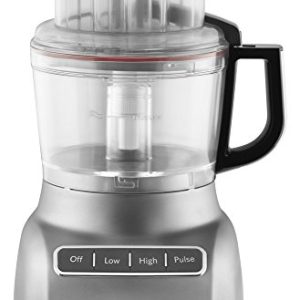 KitchenAid RKFP0922CU Food Processor with ExactSlice System 9-Cup, Contour Silver, (Renewed)