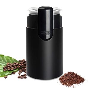 Classic Coffee Grinder Electric, One-Touch Button Spice Grinder, Easy Operation, Durable Stainless Steel Blades Perfect for Espresso, Herbs, Spices, Nuts