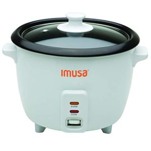 IMUSA USA GAU-00012 Electric NonStick Rice Cooker 5-Cup (Uncooked) 10-Cup (Cooked), White
