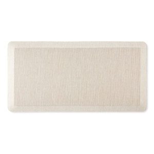 Martha Stewart Mira Modern Heathered Anti-Fatigue Air-Infused Kitchen Mat, Beige, 19.6″x39″