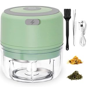 Electric-Herb-Grinder-3.5 Inch-2022-Upgraded, 3.4oz Large Grinder for Grinding Dry Fresh Herbs and Spices, USB Rechargeable, Portable, Waterproof, High-efficiency, Nice Choice for Gift