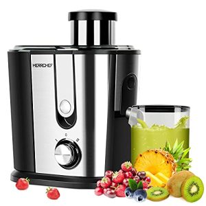 Juicer Machines, 600W Juicer with 3” Wide Mouth for Vegetable and Fruit, Stainless Steel Centrifugal Juice Extractor Easy to Clean, Anti-drip, BPA-Free