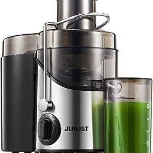 Juicer Machines, Juilist 3″ Wide Mouth Juicer Extractor, for Vegetable and Fruit with 3-Speed Setting, 400W Motor, Easy to Clean, BPA Free