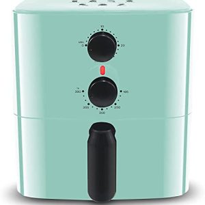 Elite Gourmet EAF-3218BL Personal 1.1Qt Compact Space Saving Electric Hot Air Fryer Oil-Less Healthy Cooker, Timer & Temperature Controls