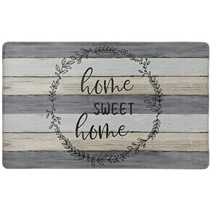 SoHome Cozy Living Anti-Fatigue Kitchen Mat for Floor, Farmhouse Rustic Wood Themed Cushioned Kitchen Runner Rug Mat, Stain Resistant, Easy Wipe Clean, 1/2 Inch Thick, 18″ x 30″