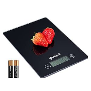 Goodful Digital Scale, Measures G, OZ, LB, and KG, Auto Off and Easy to Use Tare Function, Accurately Weighs from 1 Gram up to 11 LBS/5 KG