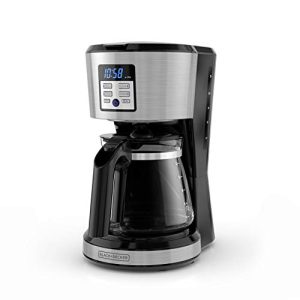 BLACK+DECKER 12-Cup Programmable Coffee Maker, Stainless