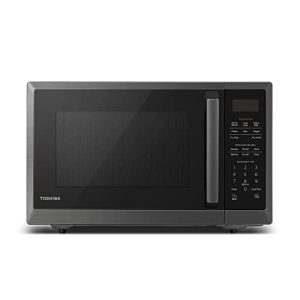 TOSHIBA ML2-EM12EA(BS) Countertop Microwave Oven With Stylish Design As Kitchen Essentials, Smart Sensor, ECO Mode & Mute Function, 1.2 Cu Ft With 12.4″ Turntable, 1100W, Black Stainless Steel