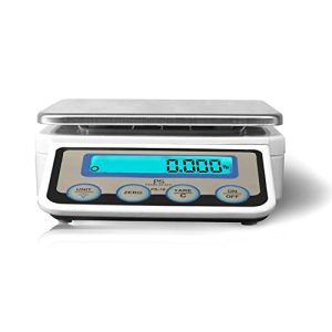 Penn Scale PS-10 Digital Kitchen Portion Scale – 11lb Electric Kitchen Scale with 0.002lb Readability – Removable Platter & LCD Display – Lb, Oz, G Unit Conversion (AC & Battery Powered)