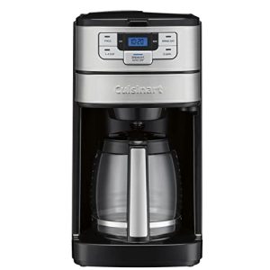 Cuisinart DGB-400 Automatic Grind and Brew 12-Cup Coffeemaker with 1-4 Cup Setting and Auto-Shutoff, Black/Stainless Steel