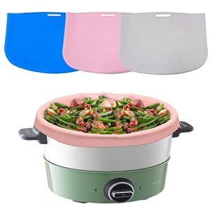 NASHARIA Crock Pot Liners: 3 PCS Silicone Crock Pot Liner Slow Cooker Liners and Waterproof & Dishwasher Safe Crock Pot Bags Liners for Oval or Round 6-8qt Pot (Pink Gray Blue)