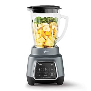 Oster Touchscreen Blender, 6-Speed, 6-Cup, Auto-program -for Smoothie, Salsa, 800W, Multi-Function blender, 2143023 Silver