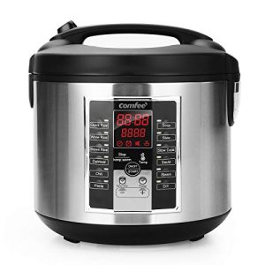 COMFEE’ Rice Cooker 10 cup Uncooked , Rice Maker, Steamer, Stewpot, Saute All in One (12 Digital Cooking Programs) Multi Cooker (5.2Qt ) Large Capacity, 24 Hours Preset, Olla Arrocera Electrica