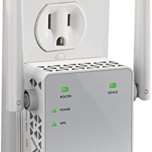 NETGEAR Wi-Fi Range Extender EX3700 – Coverage Up to 1000 Sq Ft and 15 Devices with AC750 Dual Band Wireless Signal Booster & Repeater (Up to 750Mbps Speed), and Compact Wall Plug Design