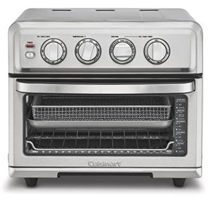 Cuisinart Air Fryer + Convection Toaster Oven, 8-1 Oven with Bake, Grill, Broil & Warm Options, Stainless Steel, TOA-70