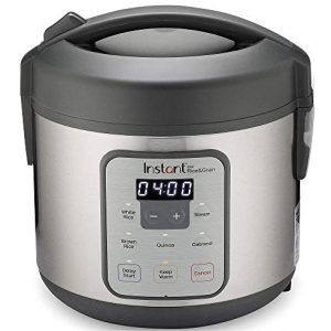 Instant Zest 8 Cup One Touch Rice Cooker, From the Makers of Instant Pot, Steamer, Cooks Rice, Grains, Quinoa and Oatmeal, 8-cup cooked/4-cup uncooked, No Pressure Cooking Functionality