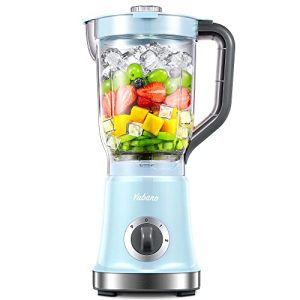 Professional Countertop Blender for High-Speed Shakes, Smoothies, Juicing & More – Crush Ice, Frozen Fruit, and More with 4 Stainless Steel Blades & 60oz Jar – Easy to Clean, Perfect for Kitchen Use (Blue)