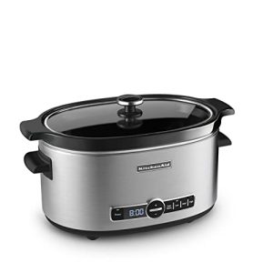 KitchenAid KSC6223SS 6-Qt. Slow Cooker with Standard Lid – Stainless Steel