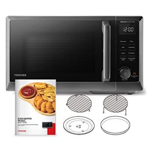 TOSHIBA 6-in-1 Inverter Microwave Oven Air Fryer Combo, MASTER Series Countertop Microwave, Healthy Air Fryer, Broil, Convection, Speedy Combi, Even Defrost 11.3” Turntable Sound On/Off, 27 Auto Menu