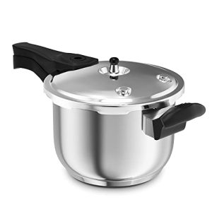 WantJoin Pressure Cooker Stainless Steel 6 Qt, Commercial Stove Top Pressure Cooker Pot Used for Pressure Foodie or Steaming, Compatible with Gas & Induction Cooker