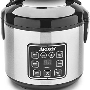 8 Cup Digital Cool-Touch Rice Cooker and Food Steamer, Stainless, ARC-914SBD (Renewed)