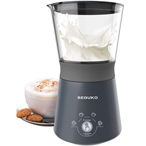 Milk Frother and Steamer 4 In 1 Milk Warmer and Frother for Coffee 11oz Tritan Pitcher Electric Milk Frother Non-Stick Milk Frother and Steamer Frother Electric For Cappuccino Latte Mocha