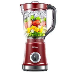 Professional Countertop Blender for High-Speed Shakes, Smoothies, Juicing & More – Crush Ice, Frozen Fruit, and More with 4 Stainless Steel Blades & 60oz Jar – Easy to Clean, Perfect for Kitchen Use (Red)