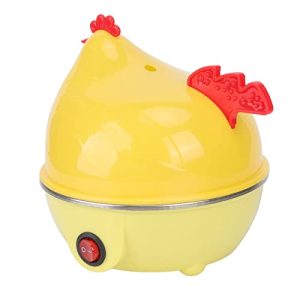 Egg Cooker, Hard Boiled Egg Cooker, Egg Boiler, Electric Egg Cooker Multifunction Chicken Shape Rapid Egg Boiler 7 Egg Capacity Automatic Shut Off Mini Breakfast Machine