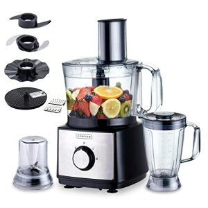 Kognita 13 Cup Food Processor Blender Combo Vegetable Chopper, Food Processor 500W with 2 Speeds Plus Pulse for Chopping, Slicing, Fine Grating, Emulsifyin, Dough, With 8-in-1 Multi-function Grinding Cup and Mixing Cup