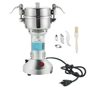 MYFULLY Electric Grain Mill Grinder High Speed Stainless Steel Pulverizer Mill Grinding Machine Cereals Corn Medicine Pearl Seasonings Spices Commercial Grade for Kitchen Grinding Machine (150g)