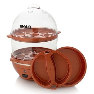 Shaq 360W Automatic 14-Egg Cooker W/Egg-Right Technology Copper