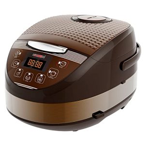 5 Core 5.3Qt Asian Rice Cooker Digital Programmable 15-in-1 Ergonomic Large soft Touch push button Electric Multi Cooker, Steamer Pot, Warmer 11 Cups 24 Hour Delay Timer Auto Keep Warm Feature RC 0502