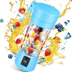 Personal Blender with USB Rechargeable Mini Fruit Juice Mixer, Mini Portable Blender for Smoothies and Shakes Mini Juicer Cup Travel 380ML