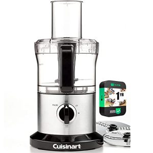 Cuisinart DLC-6FR 8-Cup Food Processor Stainless Steel (Renewed) Bundle with 1 YR CPS Enhanced Protection Pack