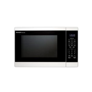 SHARP ZSMC1461HW Oven with Removable 12.4″ Carousel Turntable, 1.4 Cubic Feet, 1100 Watt Countertop Microwave, CuFt, White