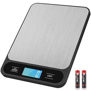 Diyife® Kitchen Scale 22lb/0.1oz, Digital Food Scale with LCD Display, 6 Units, Tare Function, Auto Off, Stainless Steel Plattform, Used for Kitchen, Baking, Cooking, Batteries Included