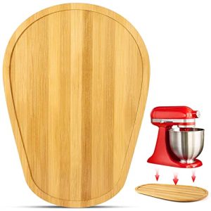 Bamboo Sliding Mat for Kitchenaid Mixer, Kitchen Countertop Storage Mover Sliding Caddy for Kitchen aid 5-8 Qt, Mixer Mover Slider Mat Kitchen Appliance Slider Mat, Mixer Appliance Moving Tray