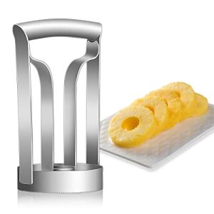 shoxil Pineapple Corer Large Stainless Steel Pineapple Corer Peeler Pineapple Cutter Fruit tool Easy Kitchen Tool – Large