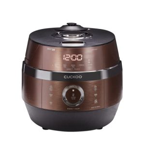 CUCKOO CRP-JHR0609F | 6-Cup (Uncooked) Induction Heating Pressure Rice Cooker | 13 Menu Options, Auto-Clean, Voice Guide, Made in Korea | Copper (6 CUP)