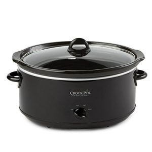 Crock-Pot Large 8 Quart Oval Manual Slow Cooker and Food Warmer, Black (SCV800-B)
