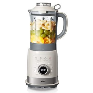 Bear Blender, 1500 Peak Watts Professional Countertop Blender for Kitchen, Blender for Shakes and Smoothies with 51 Oz Glass Jar,Auto-Programs Functions with LED display for Ice Crush, Smoothies, Milkshakes and Autonomous Clean