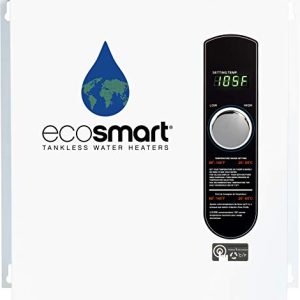 EcoSmart ECO 27 Tankless Water Heater, Electric, 27-kW – Quantity 1, 17 x 17 x 3.5