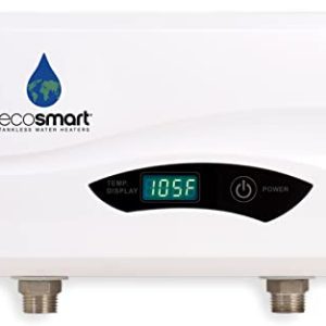 Ecosmart POU 6 Point of Use Electric Tankless Water Heater, 6 KW, 1/20, 1/40, 1/95, White