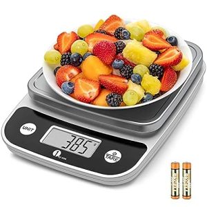 SIMPLETASTE Digital Kitchen Scale Multifunction Food Scale with LCD Display and Tare Function for Cooking, Baking (Batteries Included)