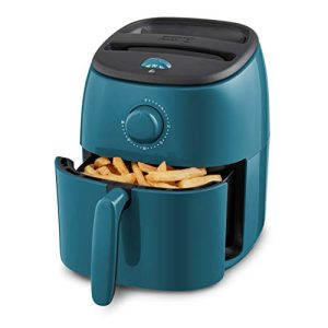 DASH Tasti-Crisp™ Electric Air Fryer + Oven Cooker with Temperature Control, Non-stick Fry Basket, Recipe Guide + Auto Shut Off Feature, 1000-Watt, 2.6 Quart – Teal