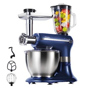 AIFEEL Stand Mixer, 800W Multifunction Electric Stand Mixer with 6.5 QT Stainless Steel Bowl,Meat Grinder,Dough Hook, Whisk, Beater,Juice Cup
