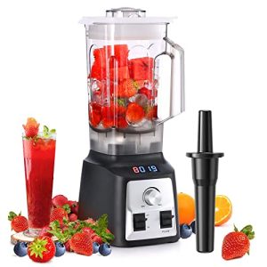 Enfmay Smoothie Blender Maker, 1450W Powerful Blenders for Kitchen with Time Display, Stepless Control, 68 oz BPA-Free Tritan Container, 8 Sharp Blades, Jug Kitchen Blender with 30000 RPM High Speed, Ice Crush Blender for Shakes/Smoothies/Ice/Soup/Nut